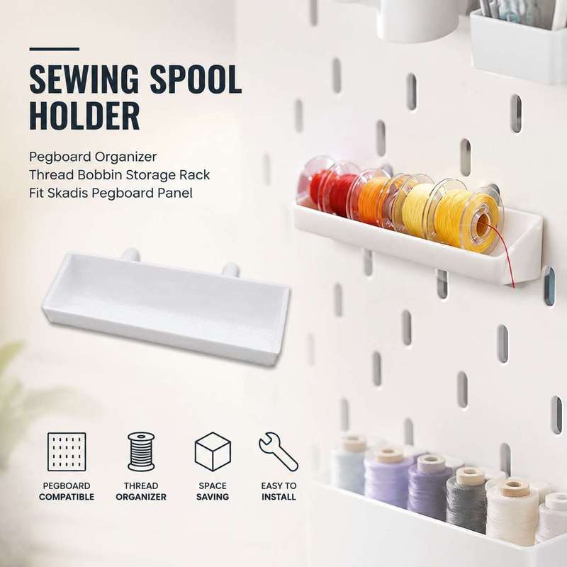 Bobbin Organizer Box - Suporte para Bobinas de Costura, Organizador