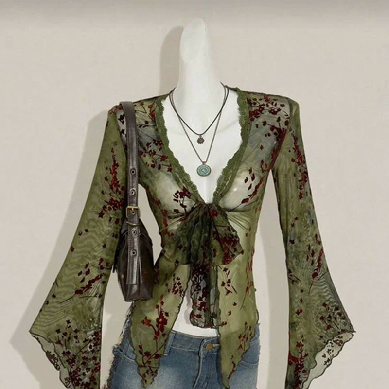 Sewing V - Camisas Vintage Florais em Malha para