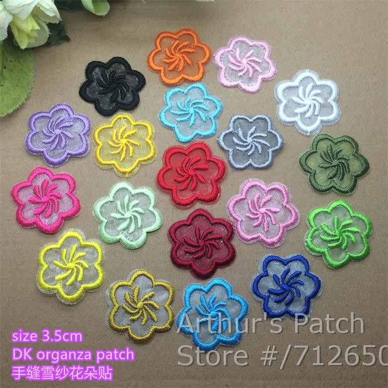 Sewing Id - Nova chegada 10 pçs flor bordado