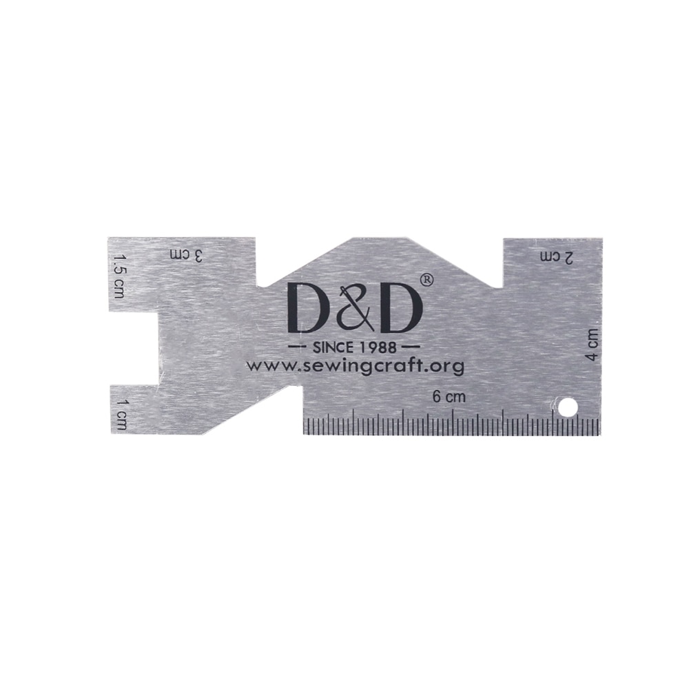Sewing Gauge Ruler - Metal Medidor Quilting Régua Alta Qualidade