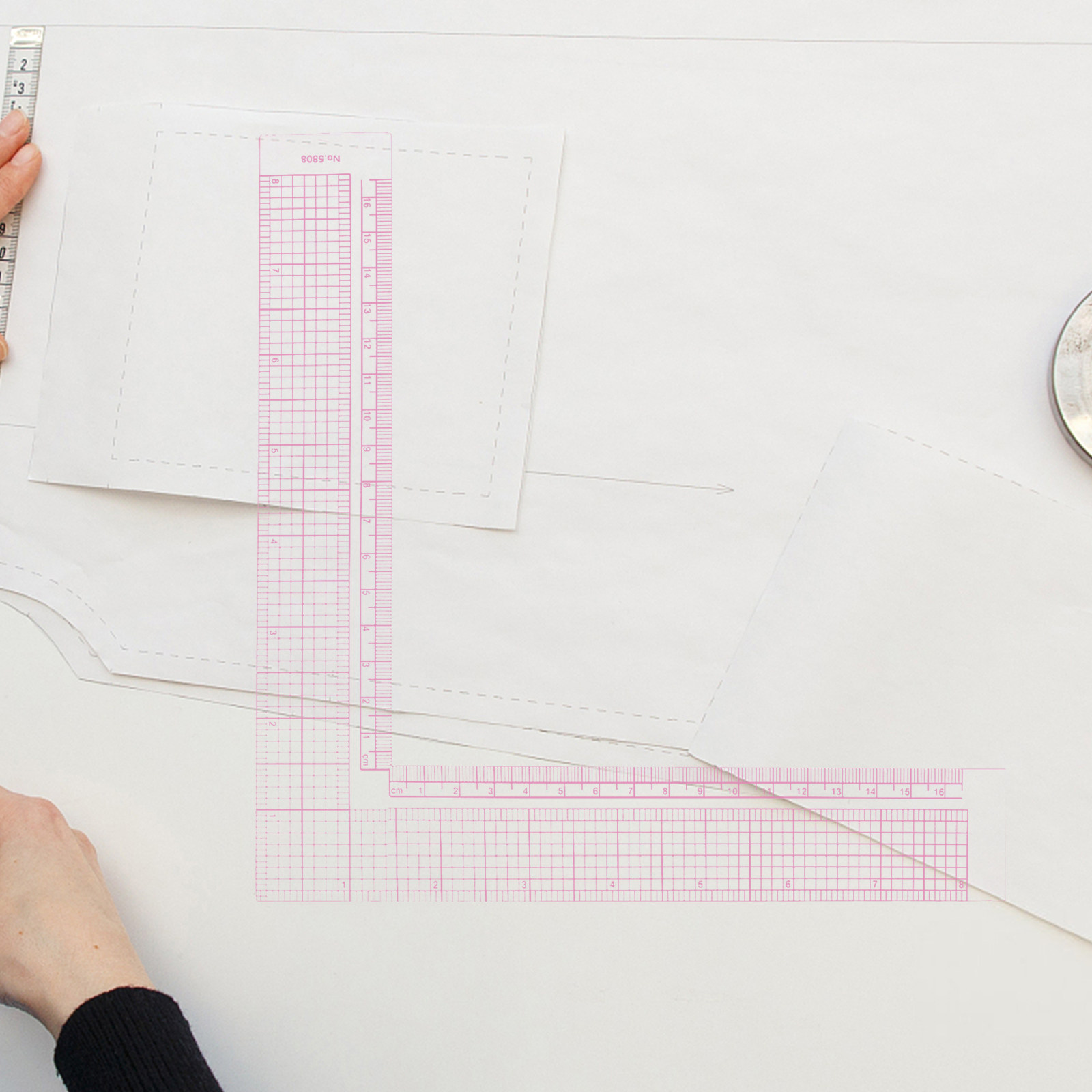 Quilting Ruler Square - Régua de Costura Plástica em Forma