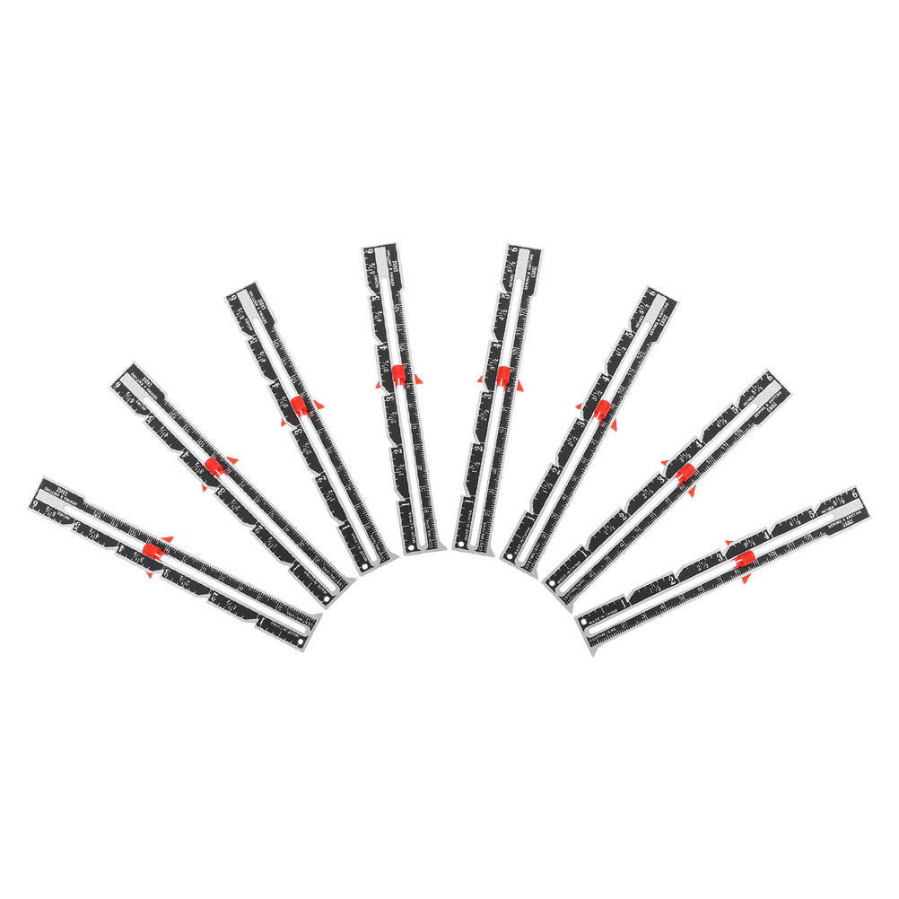 Sewing Gauge Ruler - Conjunto de 8 réguas ergonômicas para