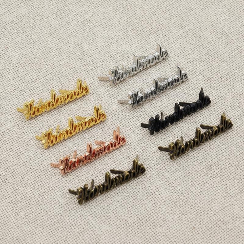 Sewing Labels - 10 peças de etiquetas de metal