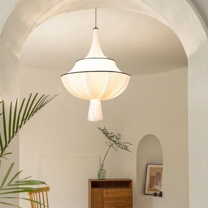Century Textile & Sewing Supply Online Shopping - Luminária Pendente LED de Tecido com