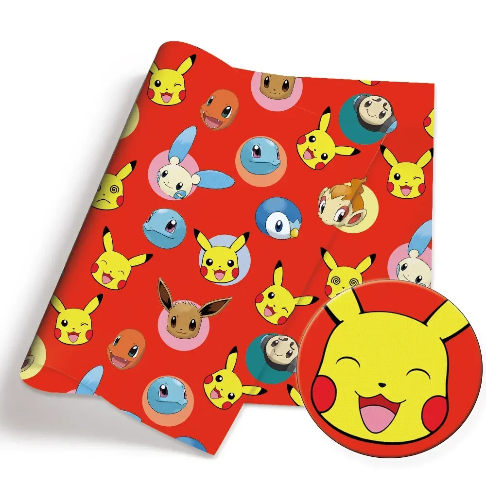 Sewing Production - Tecido estampado de desenho animado Pokémon