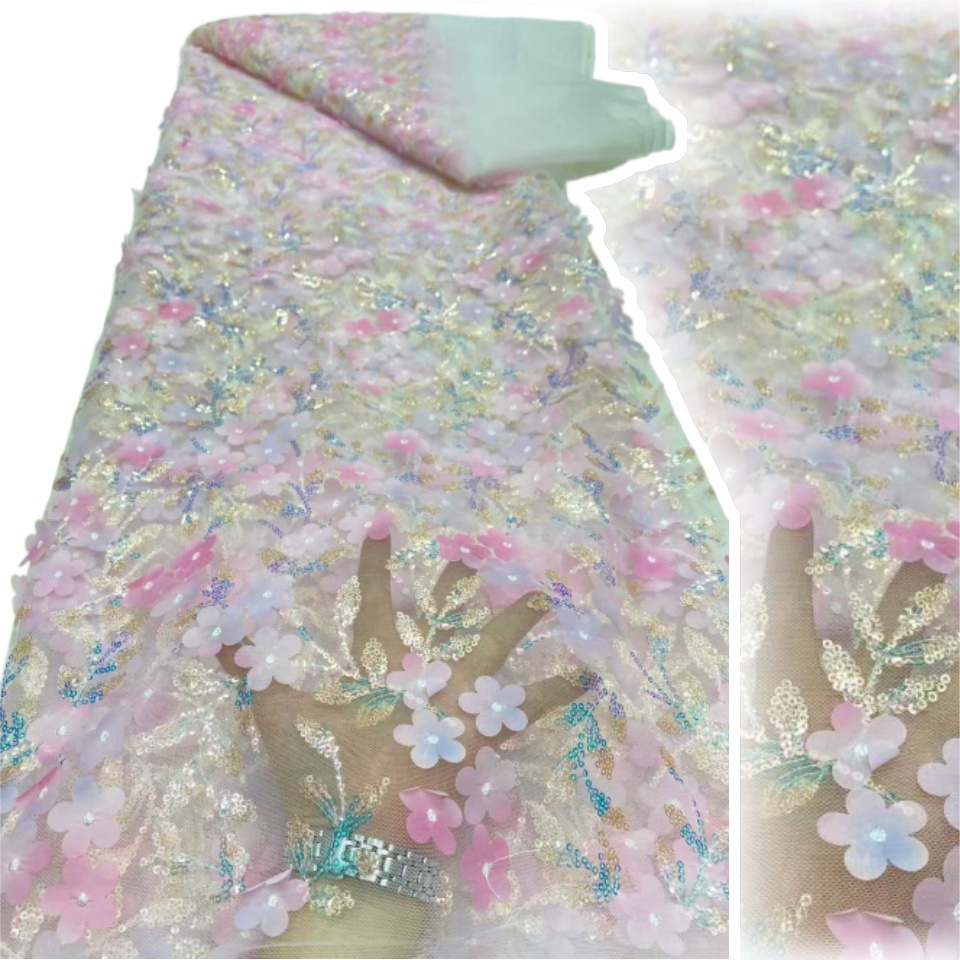 Sewing Net - Aplicações de flores 3d para roupas,