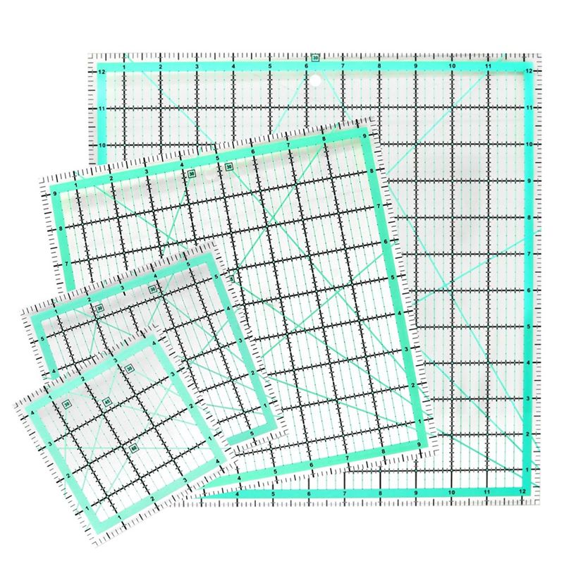 Quilting Ruler Square - J1UL1N 4PCS Régua de Quilting Quadrada
