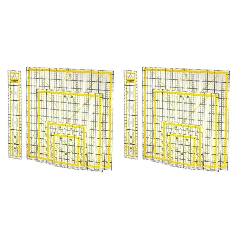 Quilting Ruler Square - Pacote com 10 Réguas de Acrílico