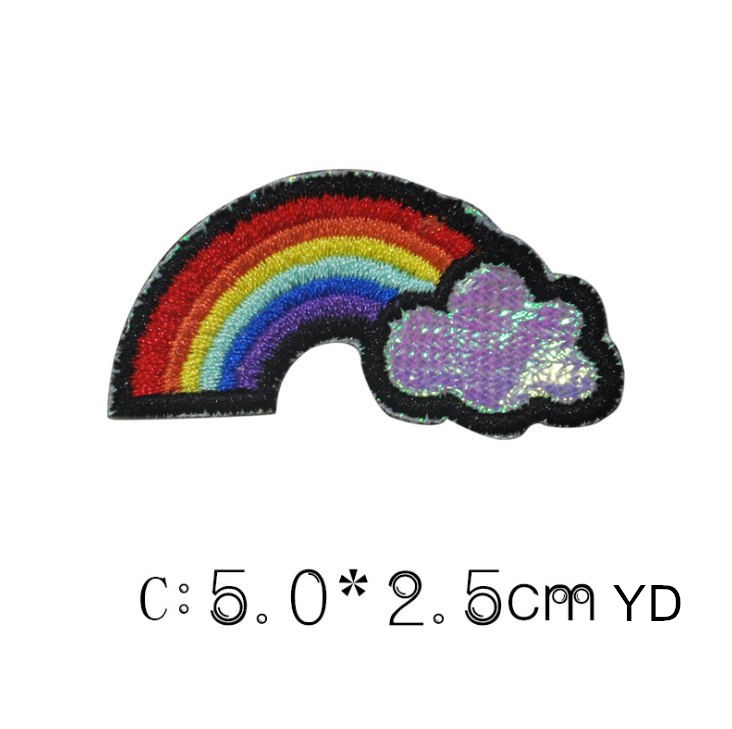 10 pçs arco-íris bordado remen - Sewing Id avaliação e preço