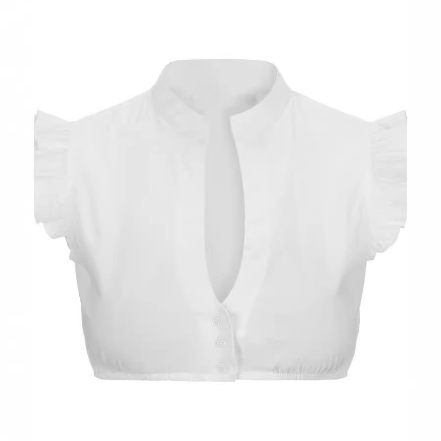Mulheres colheita topo camisas - Sewing V avaliação e preço