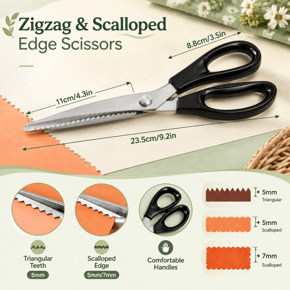 Tesoura decorativa com lâminas - Pinking Shear Blade avaliação e preço