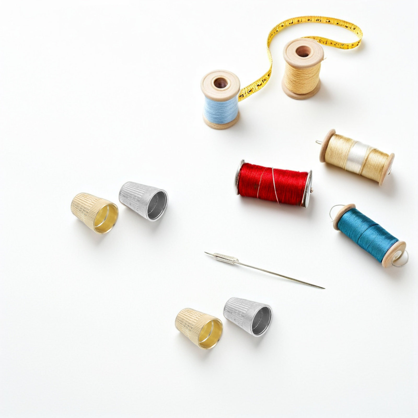 6 Peças de Dedais de Costura d - Sewing Thimble Metal avaliação e preço