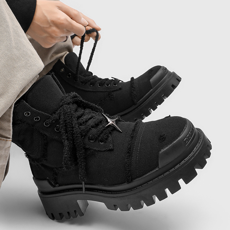Botas de Plataforma Masculinas - Sewing Net avaliação e preço