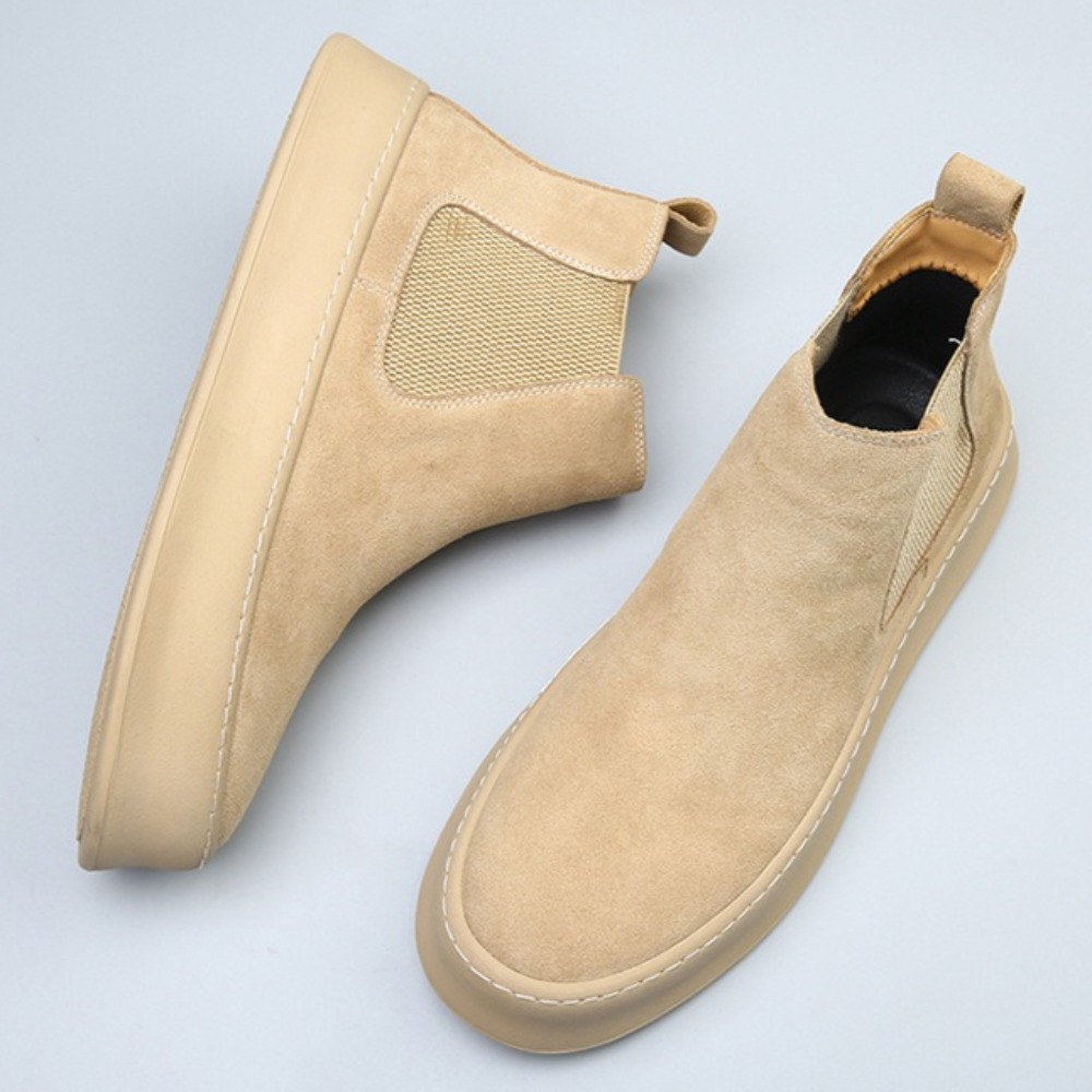 Botas Chelsea de couro para ho - Sewing Fleece avaliação e preço