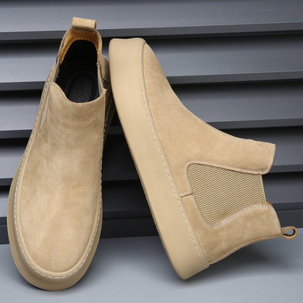 Botas Chelsea de couro para ho - Sewing Fleece avaliação e preço
