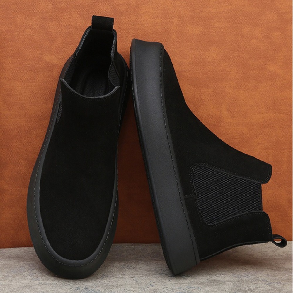 Botas Chelsea de couro para ho - Sewing Fleece avaliação e preço