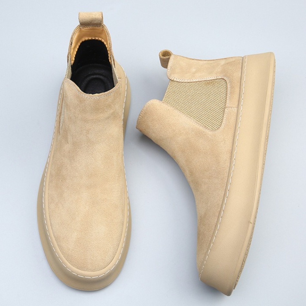 Botas Chelsea de couro para ho - Sewing Fleece avaliação e preço