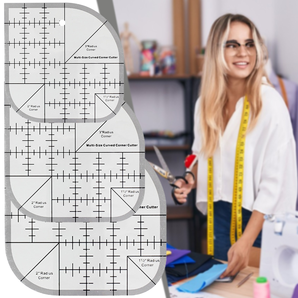 Régua de corte de canto curvo  - Quilting Ruler Square avaliação e preço