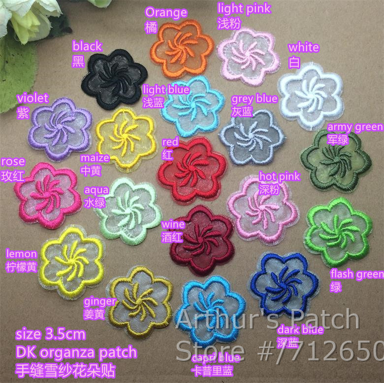 Nova chegada 10 pçs flor borda - Sewing Id avaliação e preço