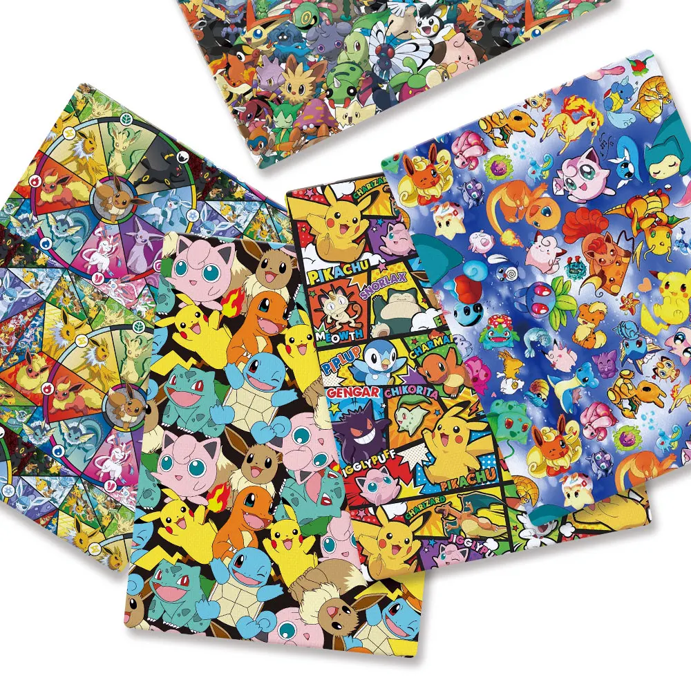 Pokémon Cartoon tecido impress - Sewing Production avaliação e preço