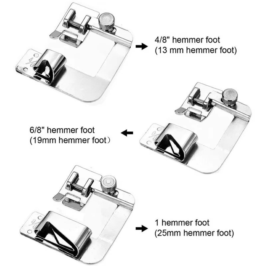 1-3 Peças Calcador de Bainha E - Sewing Hemming avaliação e preço