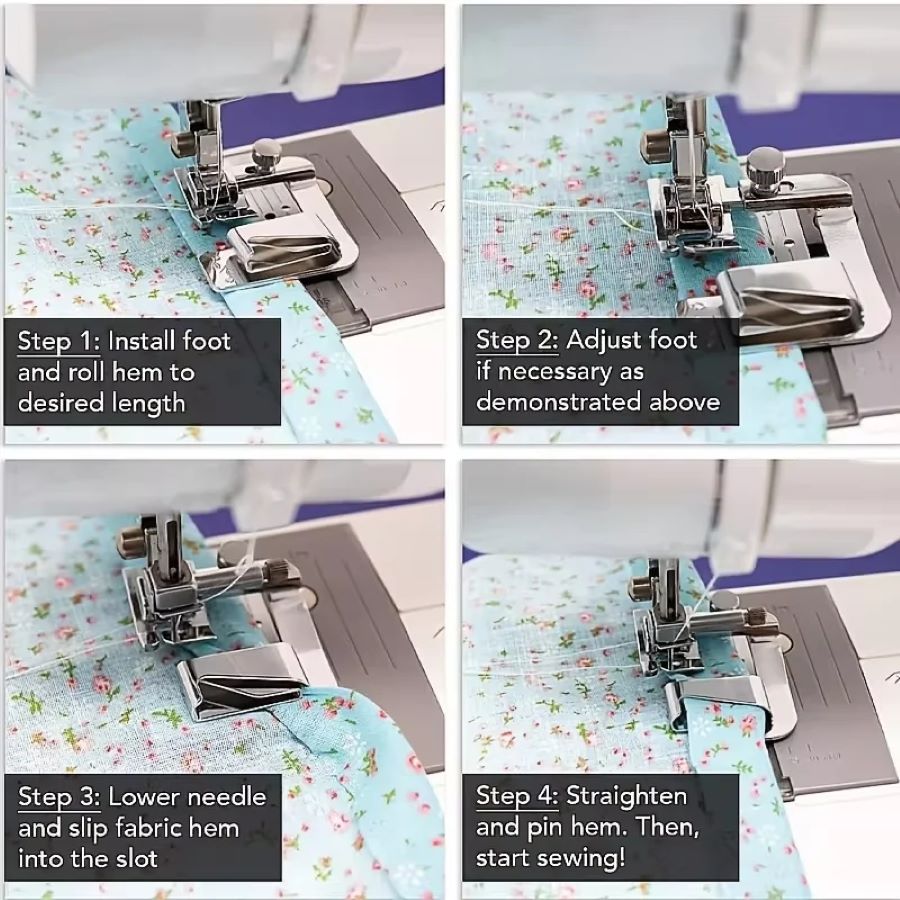 1-3 Peças Calcador de Bainha E - Sewing Hemming avaliação e preço
