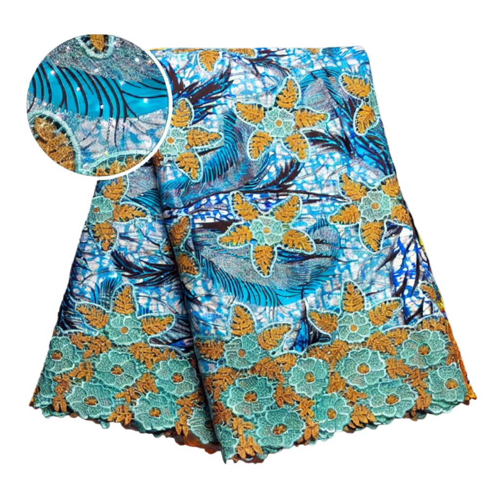 Tecido de Renda Africana 100%  - Sewing Batik Fabric avaliação e preço