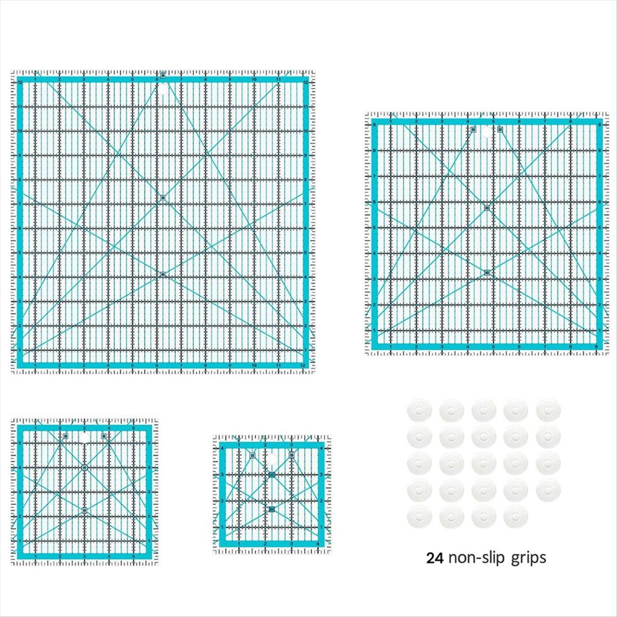 Conjunto de 4 Réguas para Quil - Quilting Ruler Square avaliação e preço