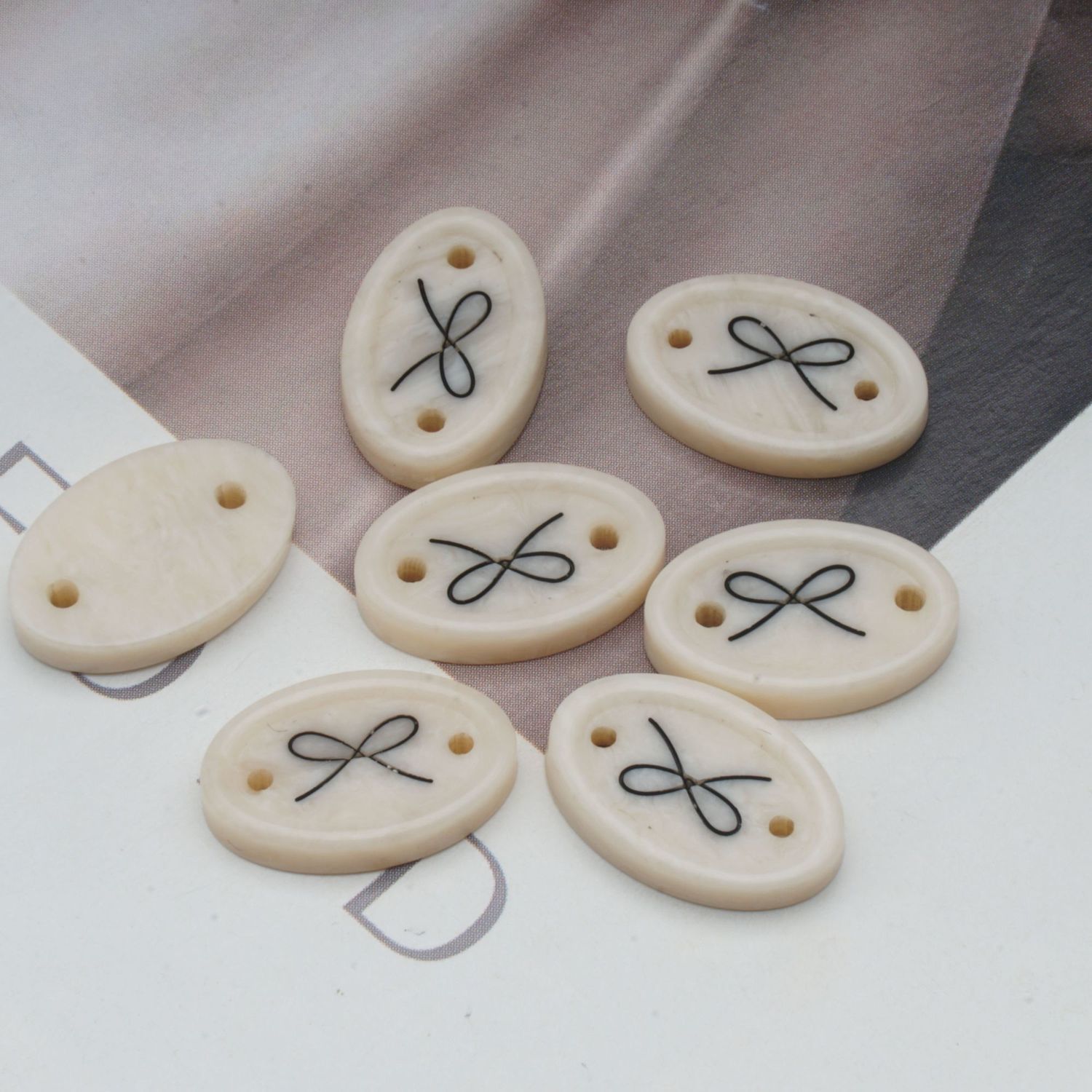 10 pçs etiqueta elíptica botão - Sewing Labels avaliação e preço