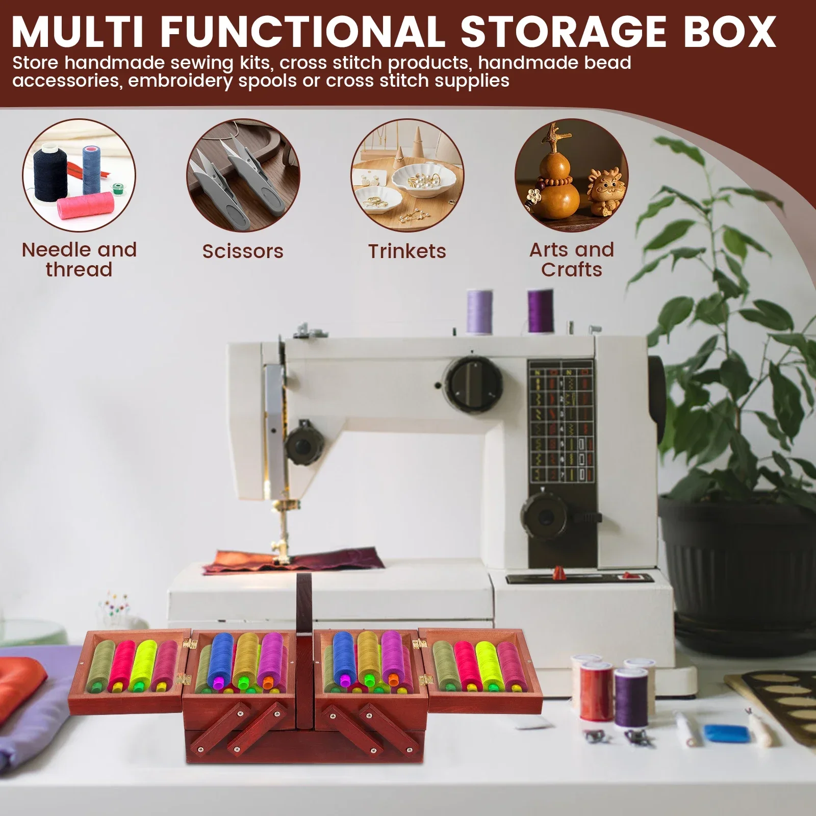 Caixa de Linhas de Costura Exp - Bobbin Organizer Box avaliação e preço