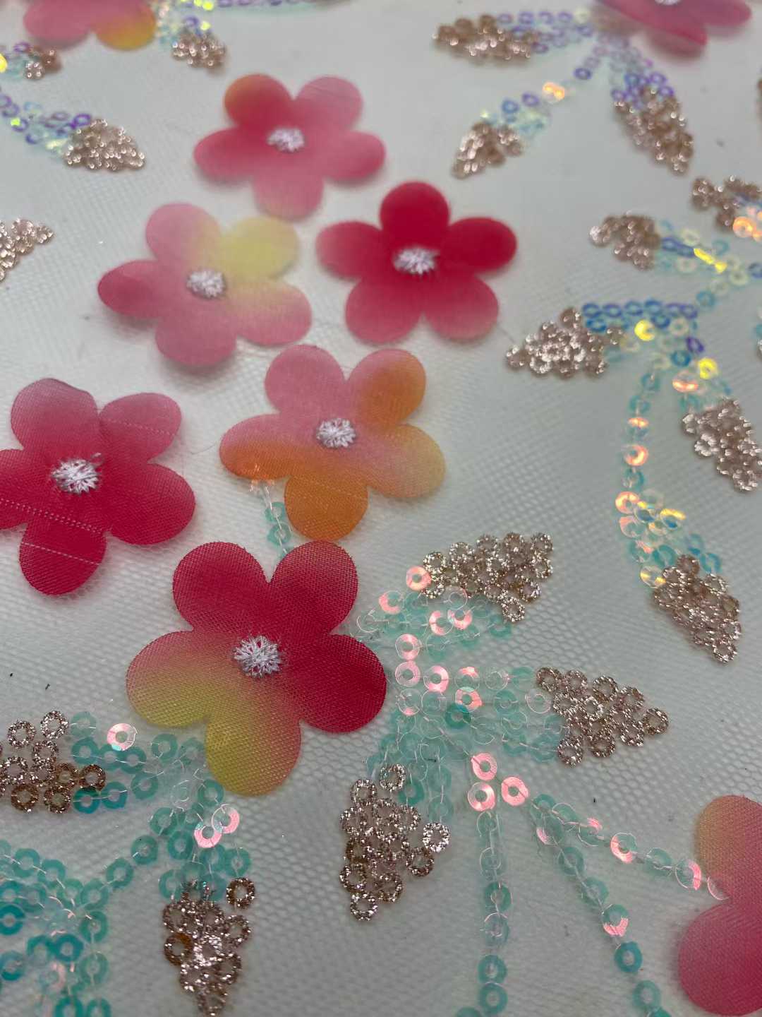 Aplicações de flores 3d para r - Sewing Net avaliação e preço