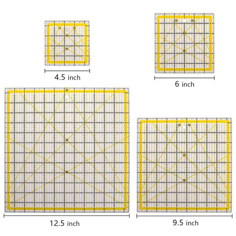 Pacote com 10 Réguas de Acríli - Quilting Ruler Square avaliação e preço