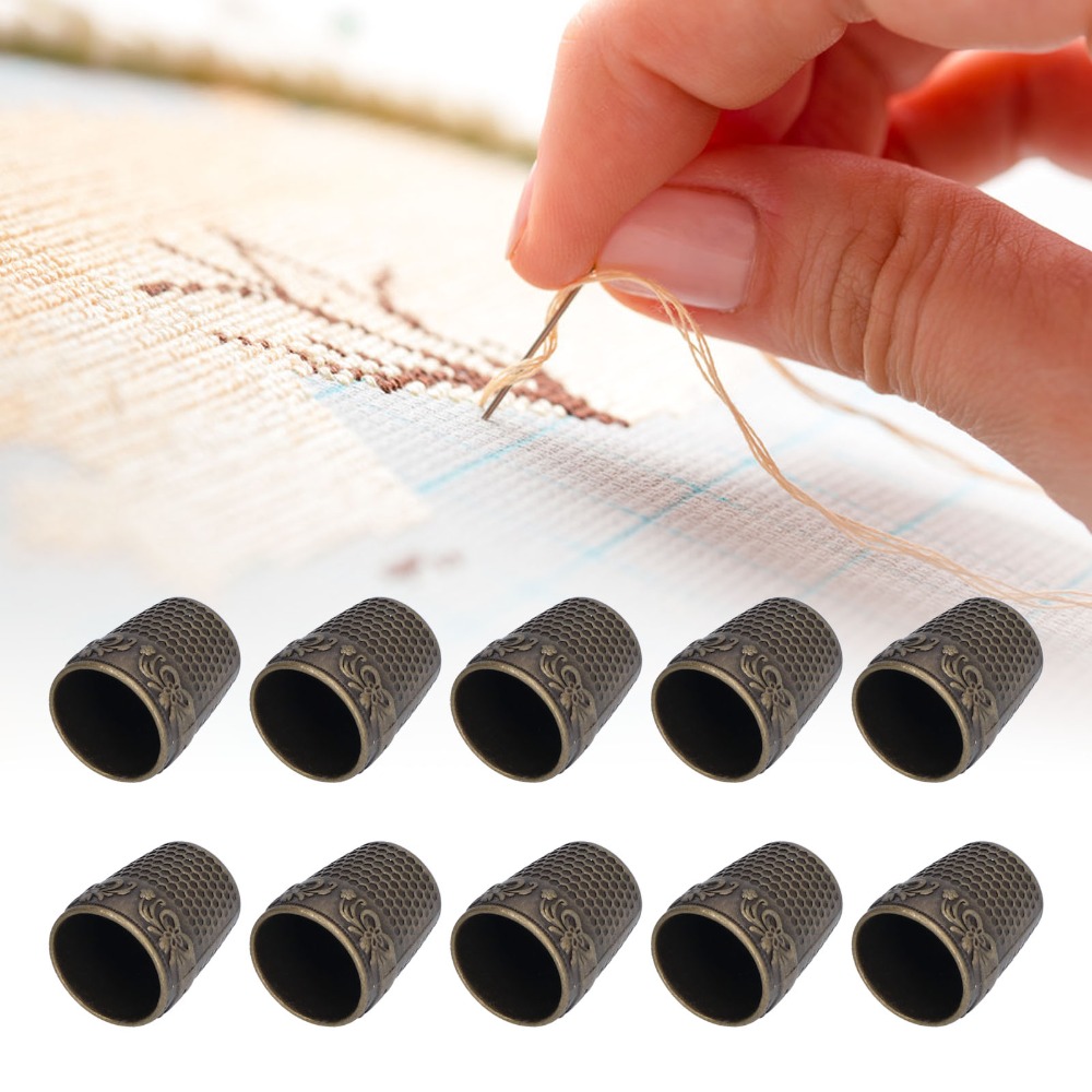 10 unidades de dedais de metal - Sewing Thimble Metal avaliação e preço