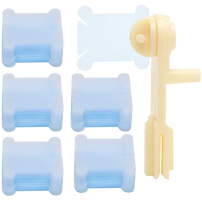 1/50/100/500pc bobinas de pont - Bobbin Organizer Box avaliação e preço