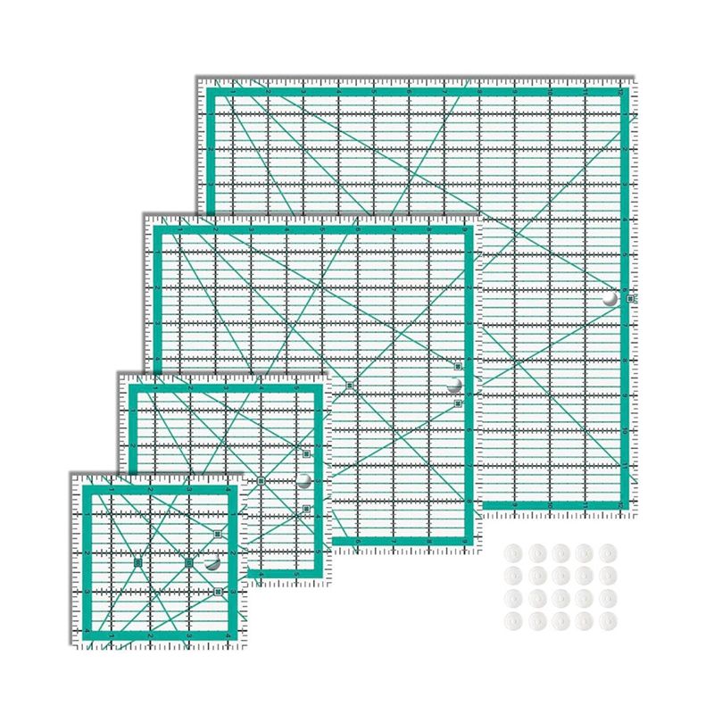 Réguas de acolchoamento AEE4,  - Quilting Ruler Square avaliação e preço