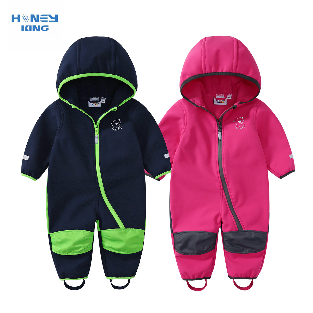 HONEYKING-Macacão Softshell In - Sewing Fleece avaliação e preço
