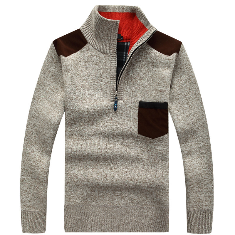 Suéter de malha de lã masculin - Sewing Fleece avaliação e preço