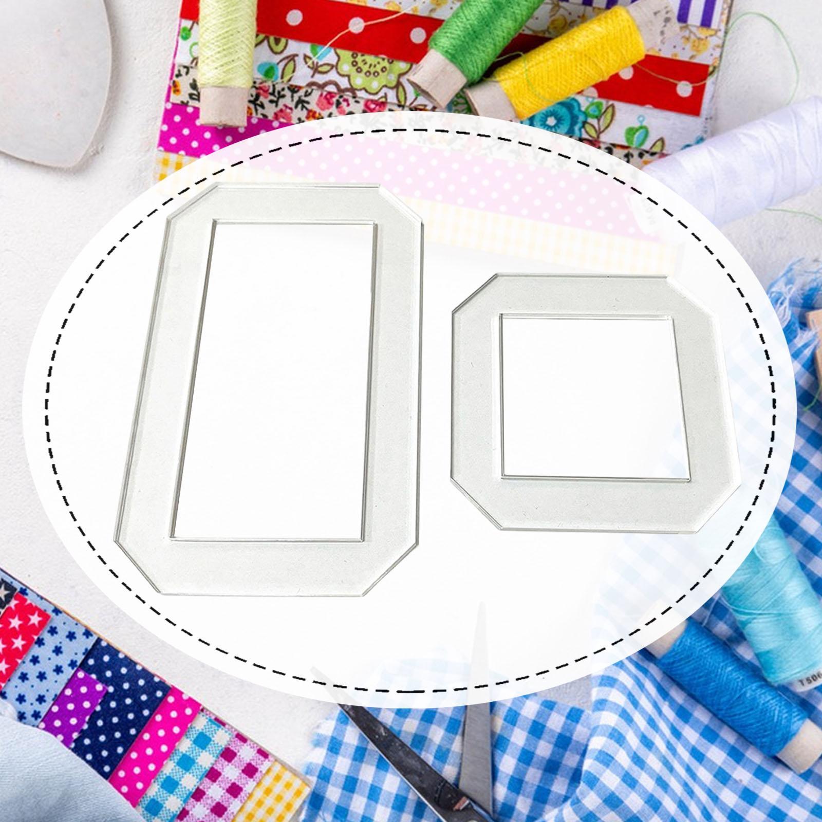 2 Peças de Moldes para Quiltin - Quilting Ruler Square avaliação e preço
