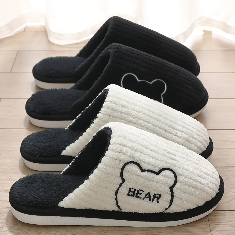 Inverno quente chinelos de pel - Sewing Fleece avaliação e preço