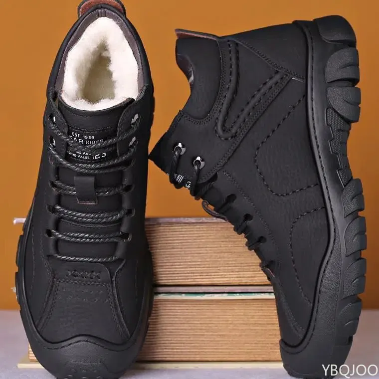 Botas masculinas de inverno em - Sewing Fleece avaliação e preço