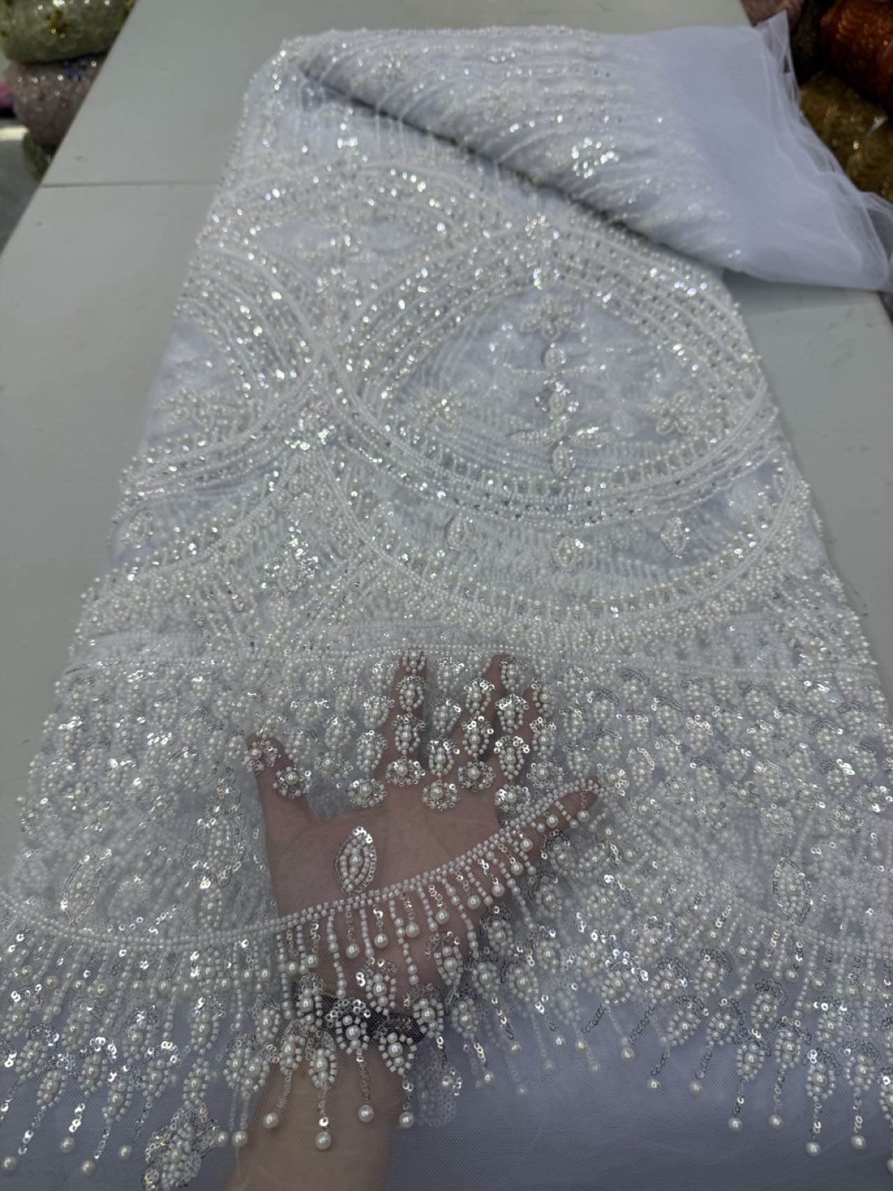 Tecido de Renda Africana de Lu - Sewing Net avaliação e preço