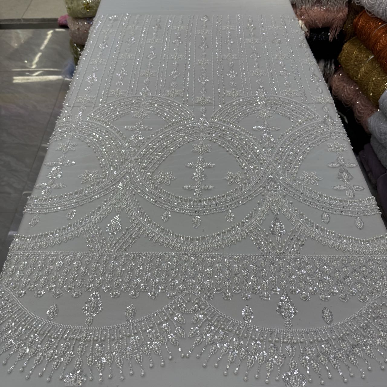Tecido de Renda Africana de Lu - Sewing Net avaliação e preço