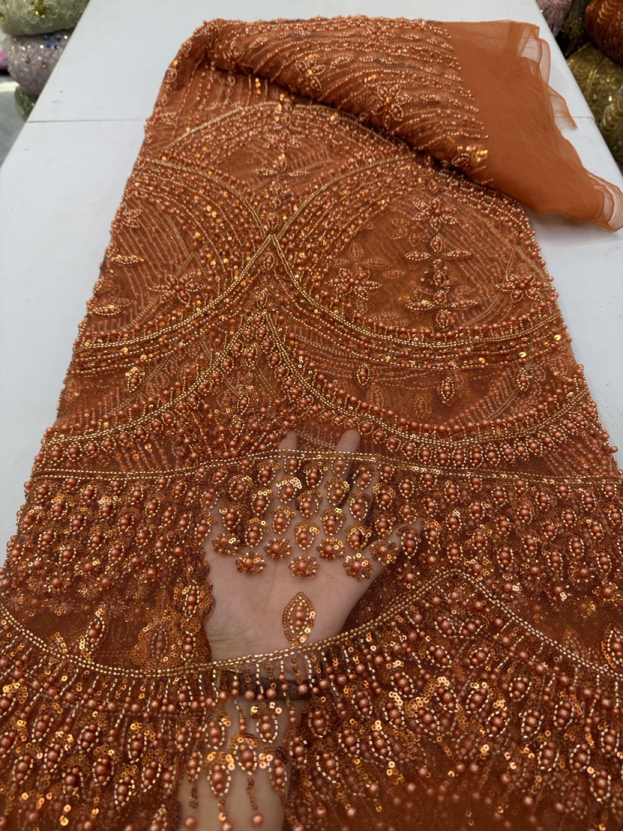 Tecido de Renda Africana de Lu - Sewing Net avaliação e preço