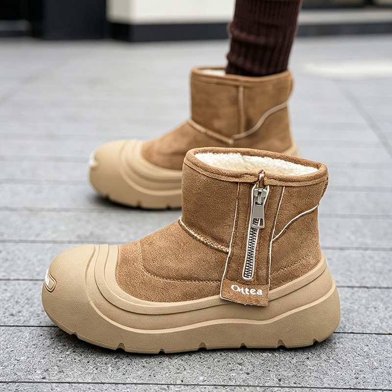 Botas de neve masculinas com f - Sewing Fleece avaliação e preço