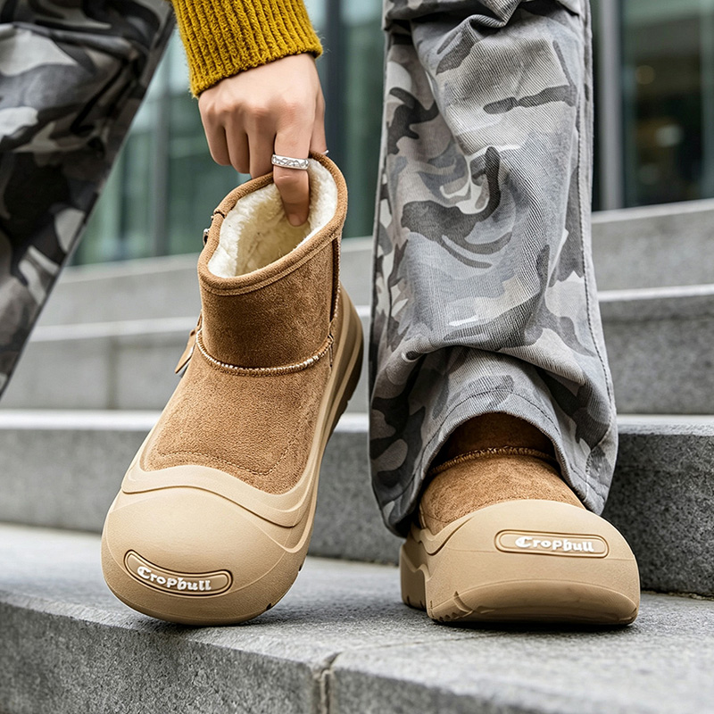 Botas de neve masculinas com f - Sewing Fleece avaliação e preço